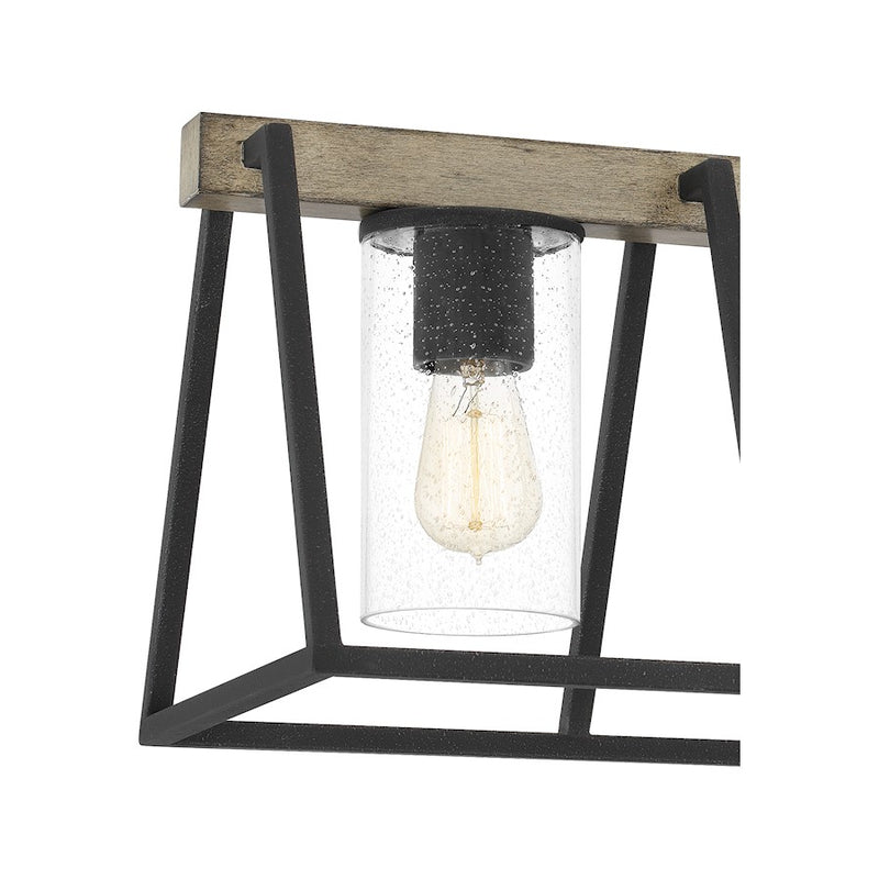 Quoizel Brockton 5 Light Island Chandelier, Grey Ash