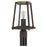 Quoizel Brockton 1 Light Outdoor Post Lantern, Rustic Black