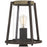 Quoizel Brockton 1 Light Outdoor Post Lantern, Rustic Black