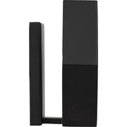 Quoizel Bismarck 10in 1-Light Wall Sconce | Modern Earth Black Steel | Bedroom & Hallway Accent Light | 10 x 4.5 x 8.75 in | Model BSK8701EK