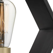 Quoizel Bismarck 10in 1-Light Wall Sconce | Modern Earth Black Steel | Bedroom & Hallway Accent Light | 10 x 4.5 x 8.75 in | Model BSK8701EK
