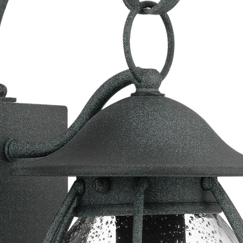 Quoizel Boston 1 Light Small Outdoor Wall Lantern, Mottled Black