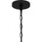 Quoizel Baltic 1 Light Mini Pendant, Matte Black/Clear Water
