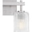 Quoizel Brenthouse 2Lt Bath Light, Nickel/Clear/Sand Spray Inside