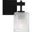Quoizel Brenthouse 2Lt Bath Light, Black/Clear/Sand Spray Inside