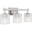 Quoizel Brenthouse 3Lt Bath Light, Nickel/Clear/Sand Spray Inside