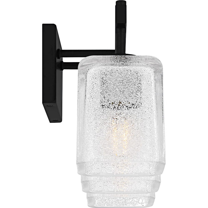 Quoizel Brenthouse 3Lt Bath Light, Black/Clear/Sand Spray Inside