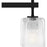 Quoizel Brenthouse 4Lt Bath Light, Black/Clear/Sand Spray Inside