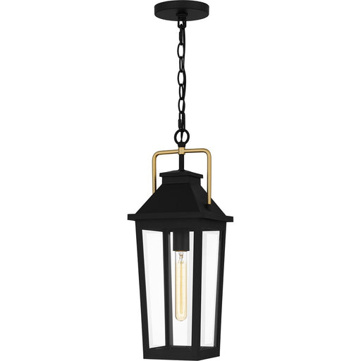Quoizel Buckley 1Lt Mini Pendant, Matte Black/Clear Beveled Glass - BUK1507MBK