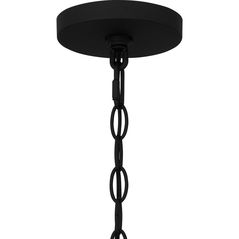 Quoizel Bowles 10in 1-Light Outdoor Lantern | Industrial Coastal Earth Black and Clear Seedy Glass | Front Porch & Patio | Model BWE1910EK