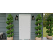 Quoizel Bowles 16.5in 1-Light Outdoor Wall Lantern | Industrial Coastal Earth Black and Clear Seedy Glass | Front Porch & Entryway | Model BWE8410EK