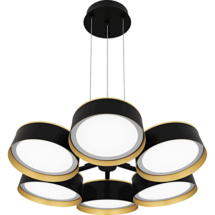 Quoizel Byrnes Light Chandelier, Matte Black/Metal - BYS5026MBK
