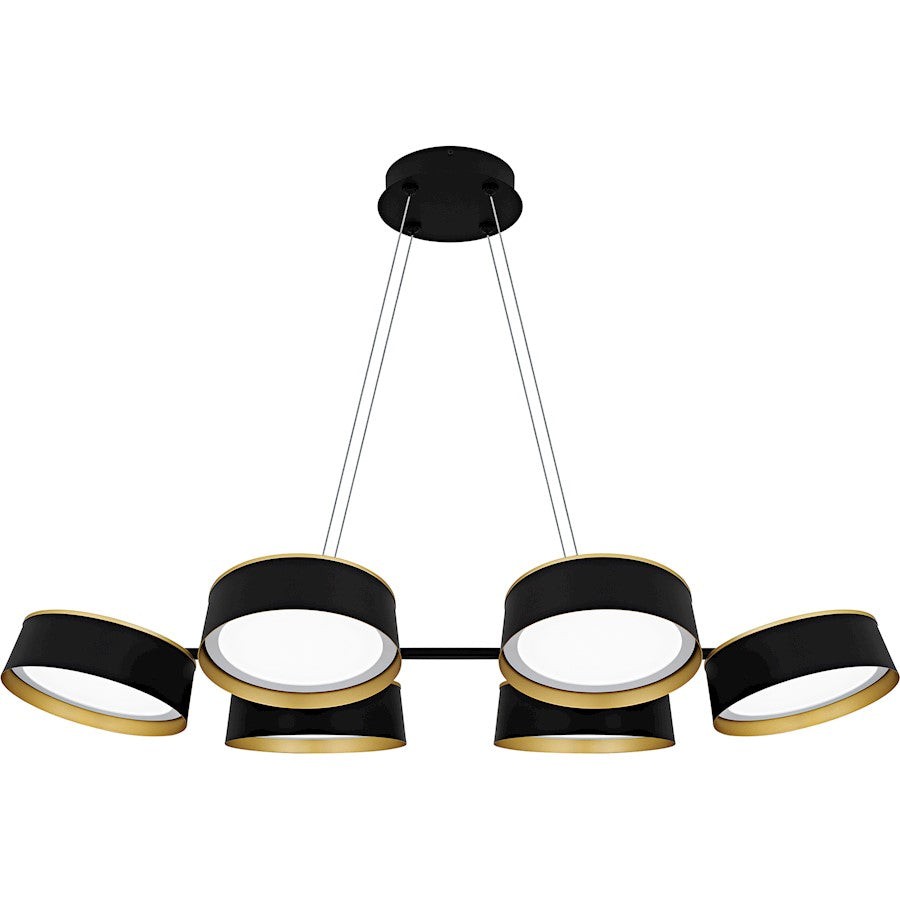 Quoizel Byrnes Light Island Light, Matte Black/Metal - BYS640MBK
