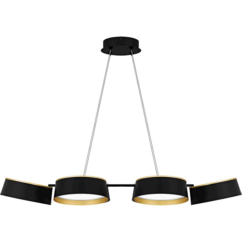 Quoizel Byrnes Light Island Light, Matte Black/Metal