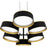 Quoizel Byrnes Light Island Light, Matte Black/Metal