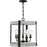 Quoizel Carlisle Foyer 5 Light Pendant, Grey Ash/Clear Seeded