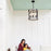 Quoizel Carlisle Foyer 5 Light Pendant, Grey Ash/Clear Seeded