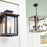 Quoizel Carlisle Foyer 5 Light Pendant, Grey Ash/Clear Seeded