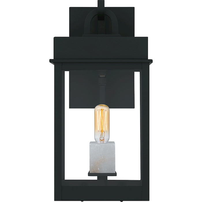 Quoizel Carmen 1Lt Outdoor Lantern, Black/Clear/Clear Tempered