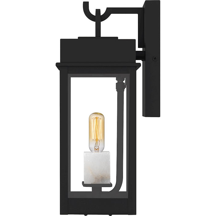 Quoizel Carmen 1Lt Outdoor Lantern, Black/Clear/Clear Tempered