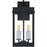 Quoizel Carmen 2Lt 16" Outdoor Lantern, Black/Clear/Tempered Panel