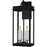 Quoizel Carmen 2Lt 22" Outdoor Lantern, Black/Clear/Tempered Panel