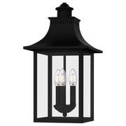 Quoizel Chancellor 10in 3-Light Mini Pendant | Traditional Mystic Black and Clear Glass | Kitchen Island & Bar Area | 10 x 10 x 21 in | Model CCR1510K