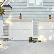Quoizel Chancellor 19in 2-Light Outdoor Wall Lantern | Traditional Copper Bronze and Clear Glass | Entryway & Porch | Model CCR8408CU