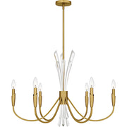 Quoizel Cecily 6Light Chandelier, Brushed Gold/ - CCY5032BRG