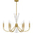 Quoizel Cecily 6Light Chandelier, Brushed Gold