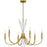 Quoizel Cecily 6Light Chandelier, Brushed Gold