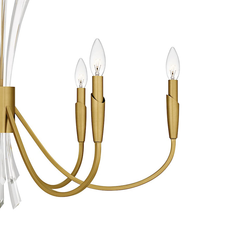 Quoizel Cecily 6Light Chandelier, Brushed Gold