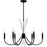 Quoizel Cecily 6Light Chandelier, Matte Black/ - CCY5032MBK