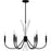 Quoizel Cecily 6Light Chandelier, Matte Black