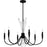 Quoizel Cecily 6Light Chandelier, Matte Black