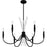 Quoizel Cecily 6Light Chandelier, Matte Black