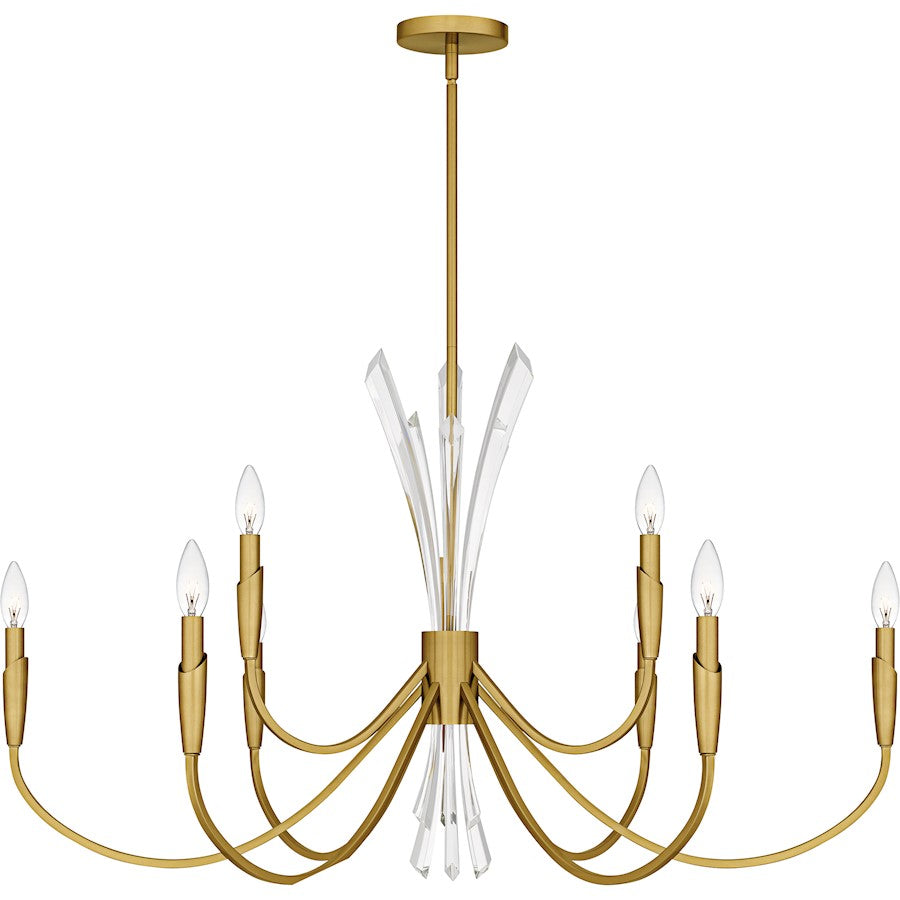 Quoizel Cecily 9Light Chandelier, Brushed Gold/ - CCY5040BRG