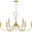 Quoizel Cecily 9Light Chandelier, Brushed Gold