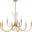 Quoizel Cecily 9Light Chandelier, Brushed Gold