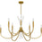 Quoizel Cecily 9Light Chandelier, Brushed Gold