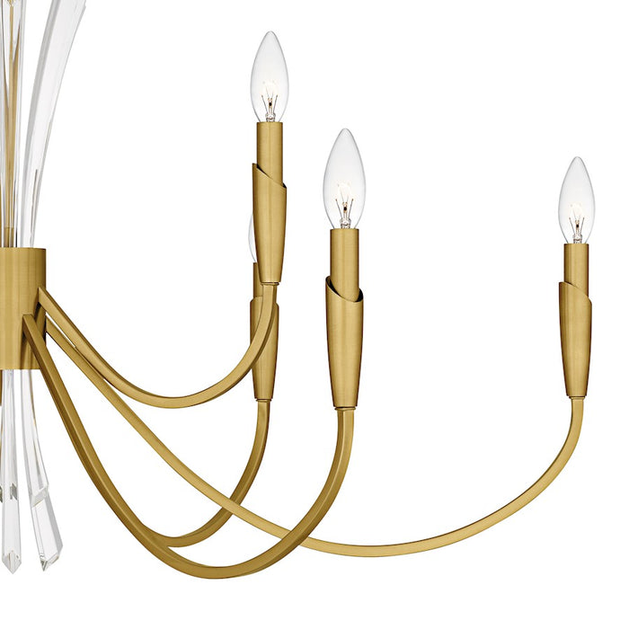 Quoizel Cecily 9Light Chandelier, Brushed Gold