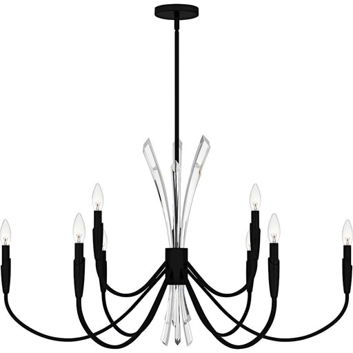 Quoizel Cecily 9Light Chandelier, Matte Black/ - CCY5040MBK