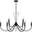 Quoizel Cecily 9Light Chandelier, Matte Black
