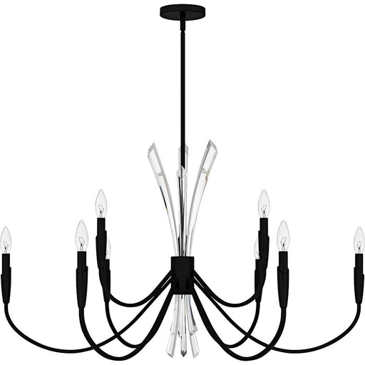 Quoizel Cecily 9Light Chandelier, Matte Black