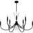 Quoizel Cecily 9Light Chandelier, Matte Black