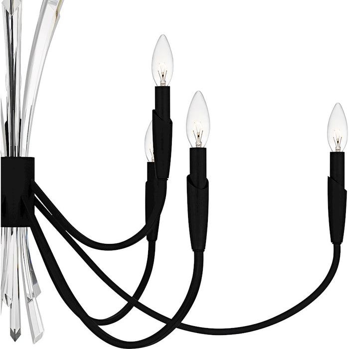 Quoizel Cecily 9Light Chandelier, Matte Black