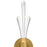 Quoizel Cecily Light Wall Sconce, Brushed Gold/Clear Crystal Glass