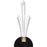 Quoizel Cecily Light Wall Sconce, Matte Black/Clear Crystal Glass