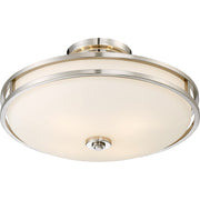 Quoizel Cadet 4 Light Semi-Flush Mount, Large, Brushed Nickel