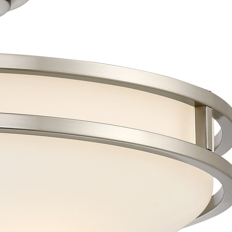 Quoizel Cadet 4 Light Semi-Flush Mount, Large, Brushed Nickel